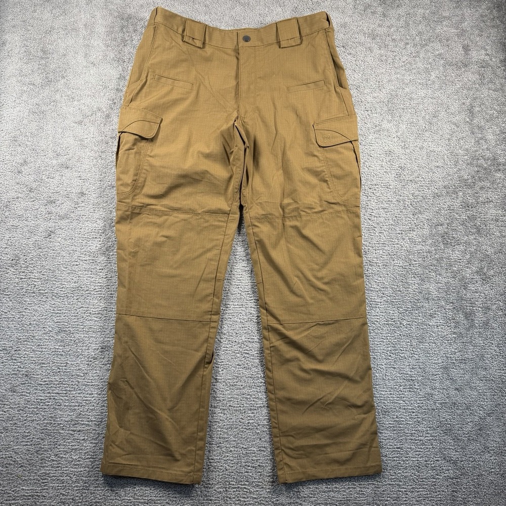 5.11 Tactical Stryke Cargo Pants Mens 36x32 Battle Brown Flex-Tac Ripstop 74369